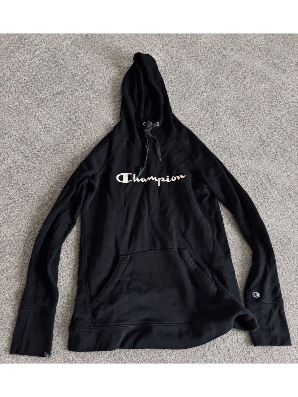 Champion Black Hoodie – Men’s Medium